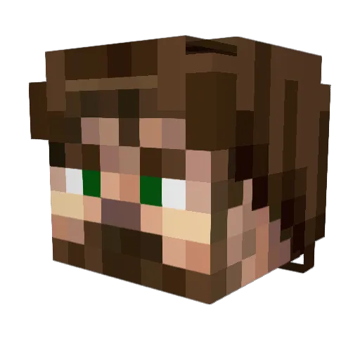 Miromed Minecraft avatar head, 3D render