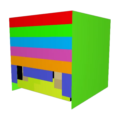 MironIL Minecraft avatar head, 3D render