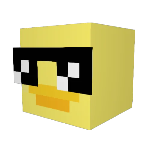Mironek02 Minecraft avatar head, 3D render