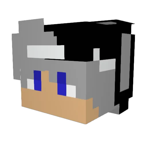 Miroo002 Minecraft avatar head, 3D render