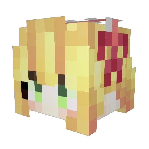Miror_zero Minecraft avatar head, 3D render