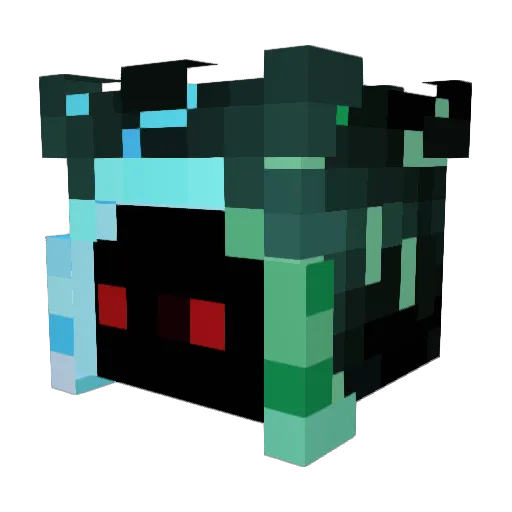 MirraClaw3 Minecraft avatar head, 3D render