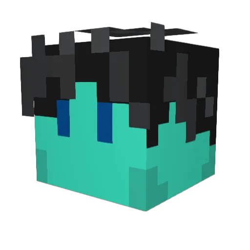 Mirracolous Minecraft avatar head, 3D render