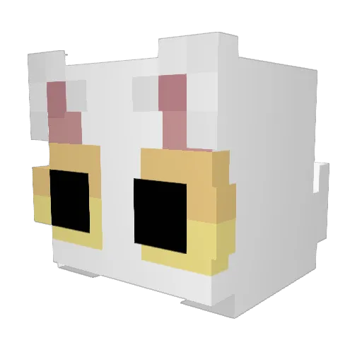 Mirre_ Minecraft avatar head, 3D render