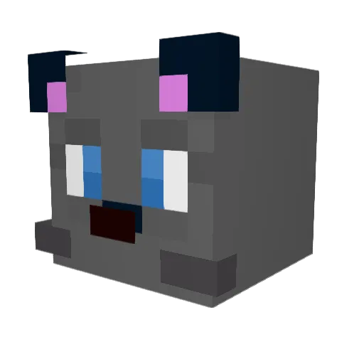 Mirrizz Minecraft avatar head, 3D render