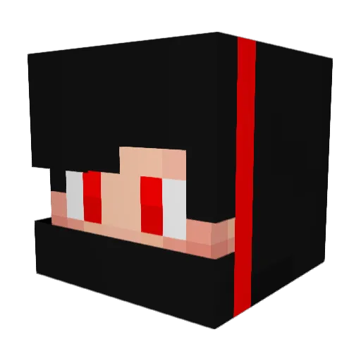 MirrorDev Minecraft avatar head, 3D render