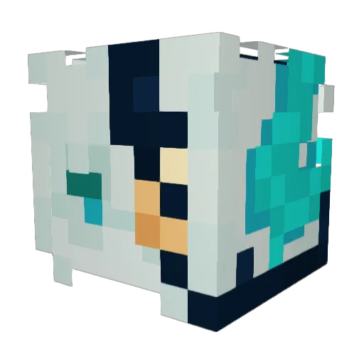 Mirrorkit Minecraft avatar head, 3D render