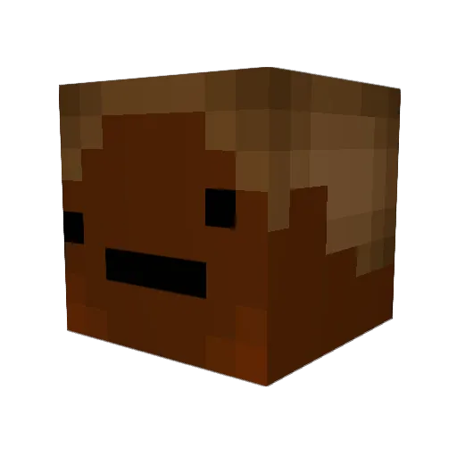 Mirsizxc Minecraft avatar head, 3D render