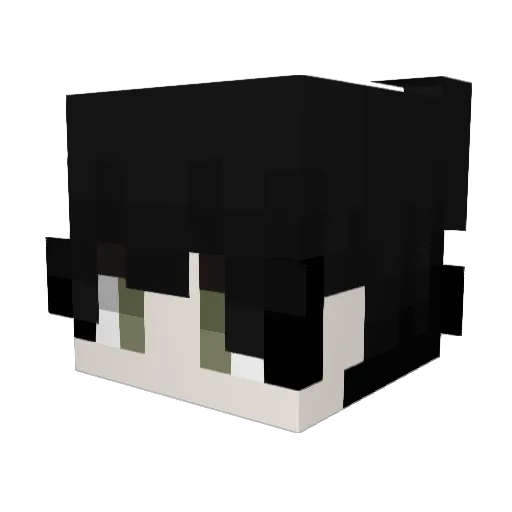 Mirska_ Minecraft avatar head, 3D render