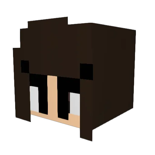 Mirsthy Minecraft avatar head, 3D render