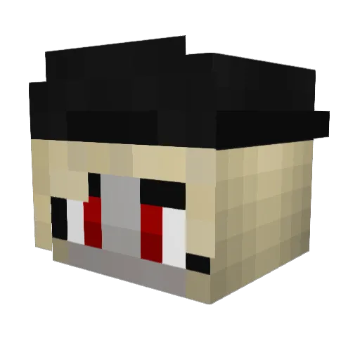 MiruKanu Minecraft avatar head, 3D render