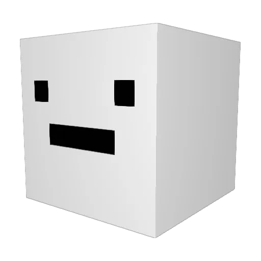 Mirumint Minecraft avatar head, 3D render