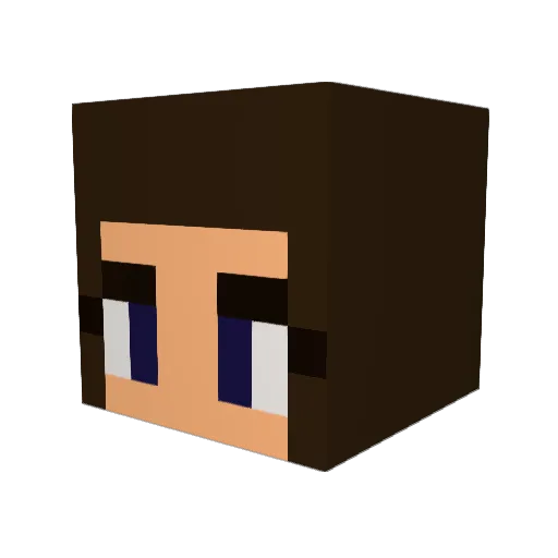MirzaLo Minecraft avatar head, 3D render