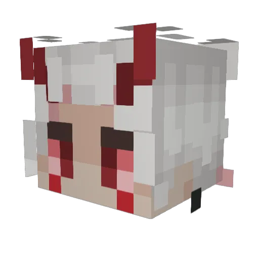 Mirzombiee Minecraft avatar head, 3D render