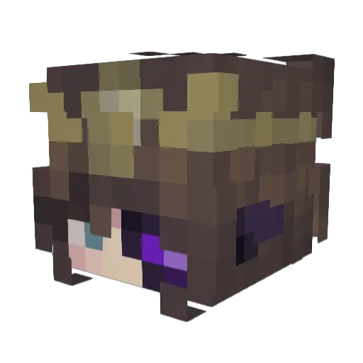 Mirzym Minecraft avatar head, 3D render