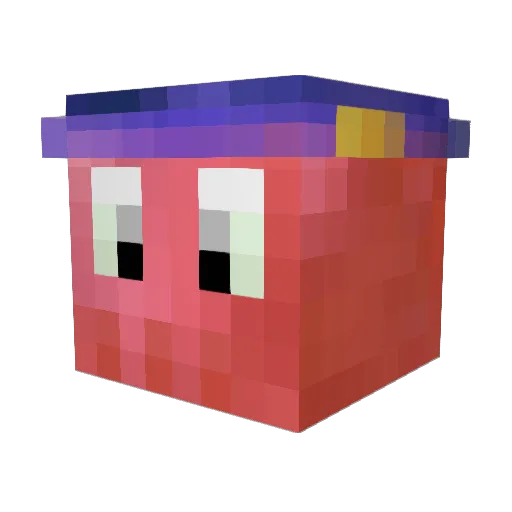 Mirzyy Minecraft avatar head, 3D render