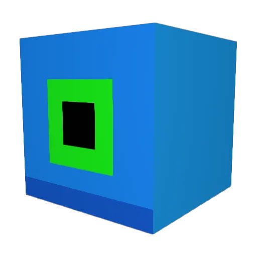 MisFighter Minecraft avatar head, 3D render