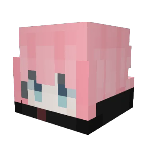 MisT1k_ Minecraft avatar head, 3D render