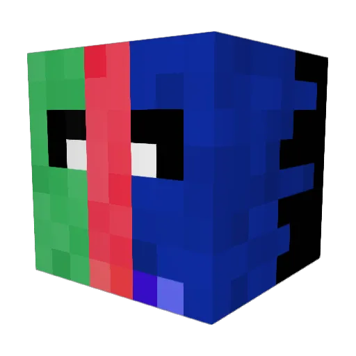 Mis_Mo Minecraft avatar head, 3D render