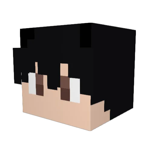 MisaXD_ Minecraft avatar head, 3D render