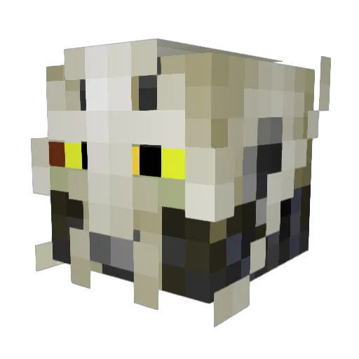 MisaZabijak Minecraft avatar head, 3D render