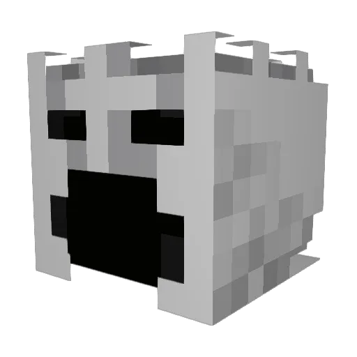 Misaaaaa_ Minecraft avatar head, 3D render