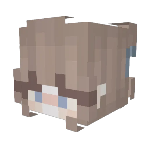 Misac_Silva Minecraft avatar head, 3D render