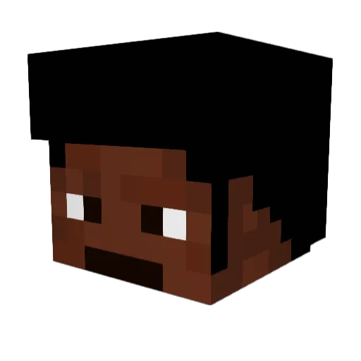 Misael87 Minecraft avatar head, 3D render