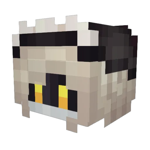 MisakiMC Minecraft avatar head, 3D render