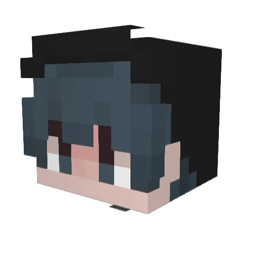 Misaki_Yuko Minecraft avatar head, 3D render