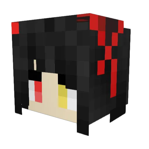 Misatho Minecraft avatar head, 3D render