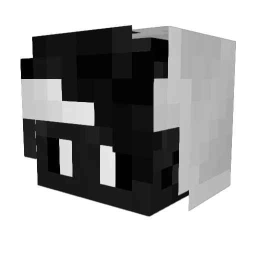 Misato972 Minecraft avatar head, 3D render