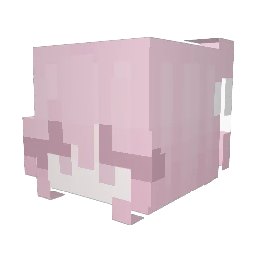 Misazz Minecraft avatar head, 3D render