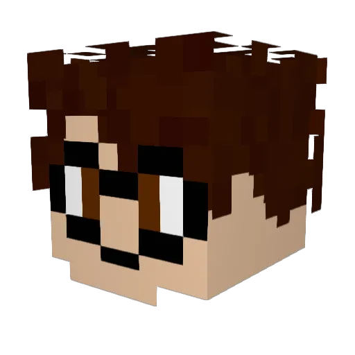 MiscMax Minecraft avatar head, 3D render