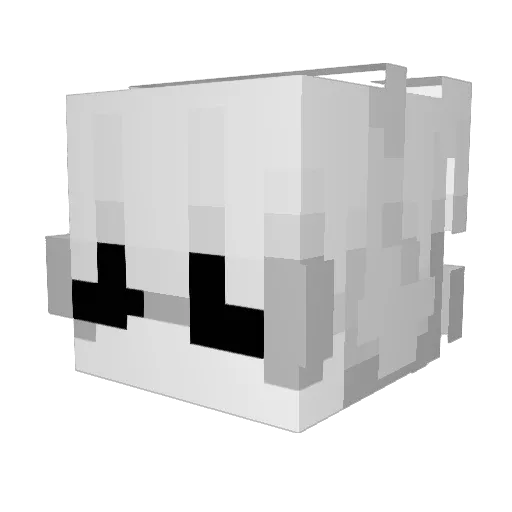 Miscedence_ Minecraft avatar head, 3D render