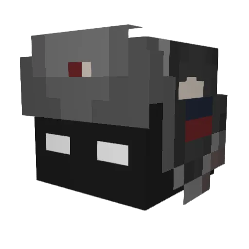 Mischa_boxer Minecraft avatar head, 3D render