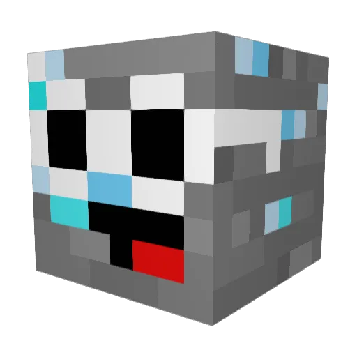 Mischef1234 Minecraft avatar head, 3D render
