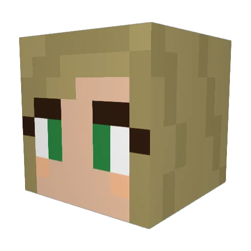 Mischief69 Minecraft avatar head, 3D render
