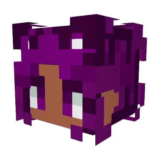 MischieviousMizu Minecraft avatar head, 3D render