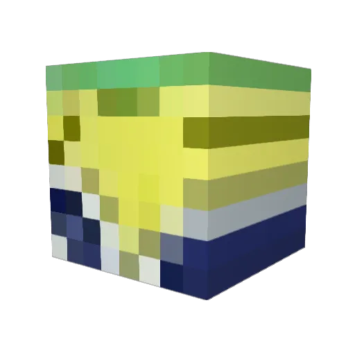MischievousApple Minecraft avatar head, 3D render