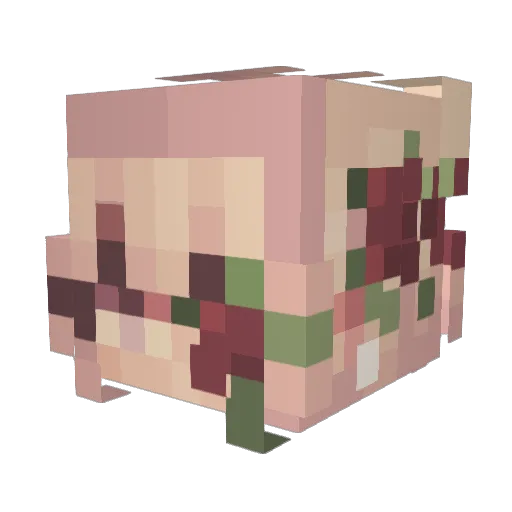 MischkaBerni Minecraft avatar head, 3D render