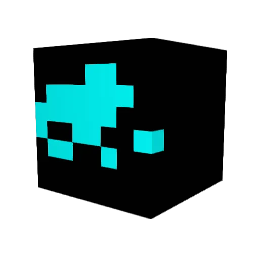 Misera Minecraft avatar head, 3D render