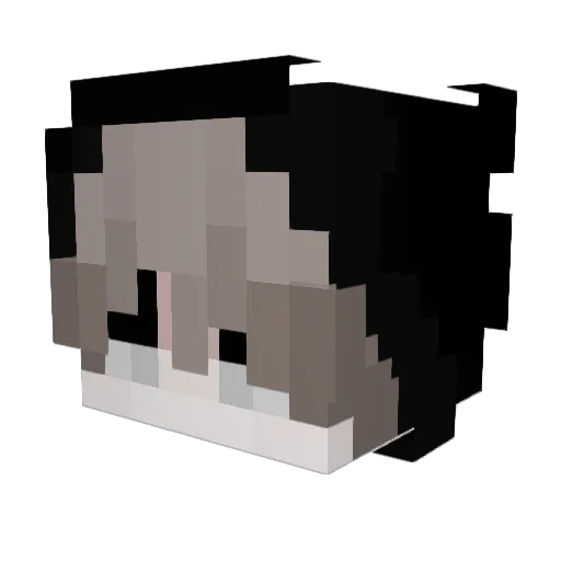 Misery_0 Minecraft avatar head, 3D render