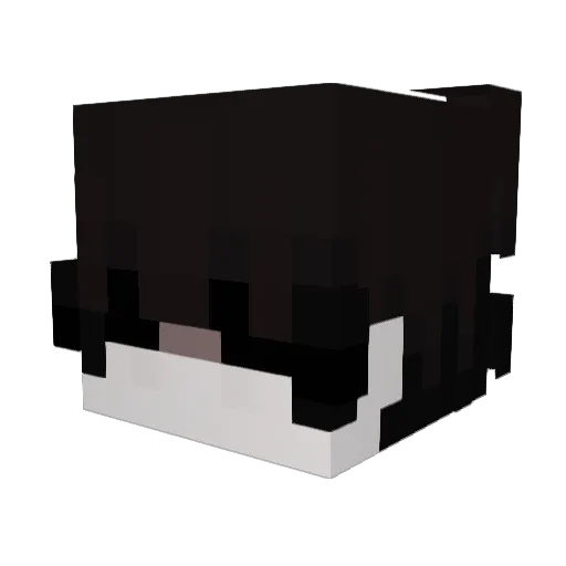 Miseys Minecraft avatar head, 3D render