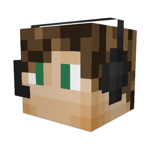 Misfit1250 Minecraft avatar head, 3D render