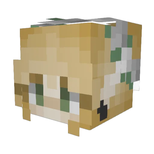 MisfitPixel Minecraft avatar head, 3D render