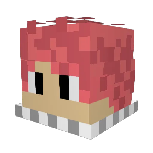 Misfit_Aloha Minecraft avatar head, 3D render