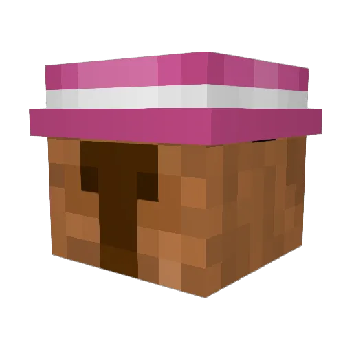 Misfitpvp Minecraft avatar head, 3D render