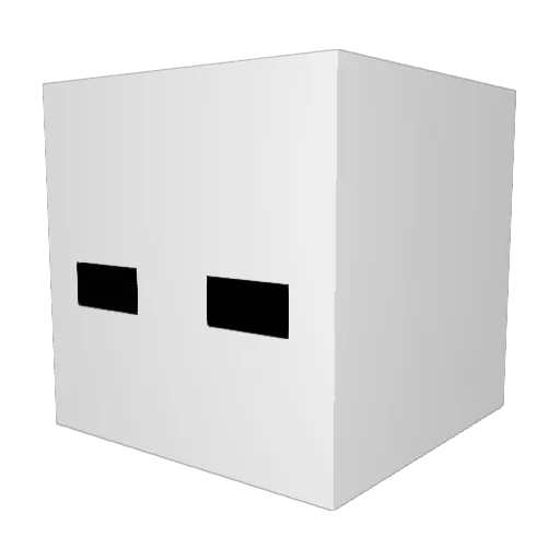 MisfitxMissy Minecraft avatar head, 3D render