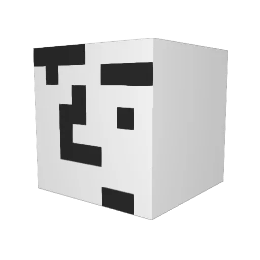 MisforMess Minecraft avatar head, 3D render